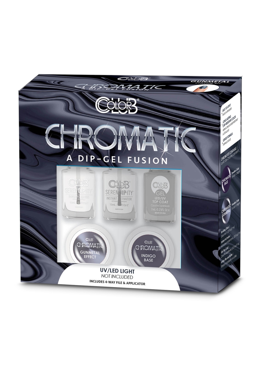 Picture of 212 Main 17XKCHRM-GNM Color Club Chromatic Dip-Gel Fusion for Nail&#44; Gunmetal