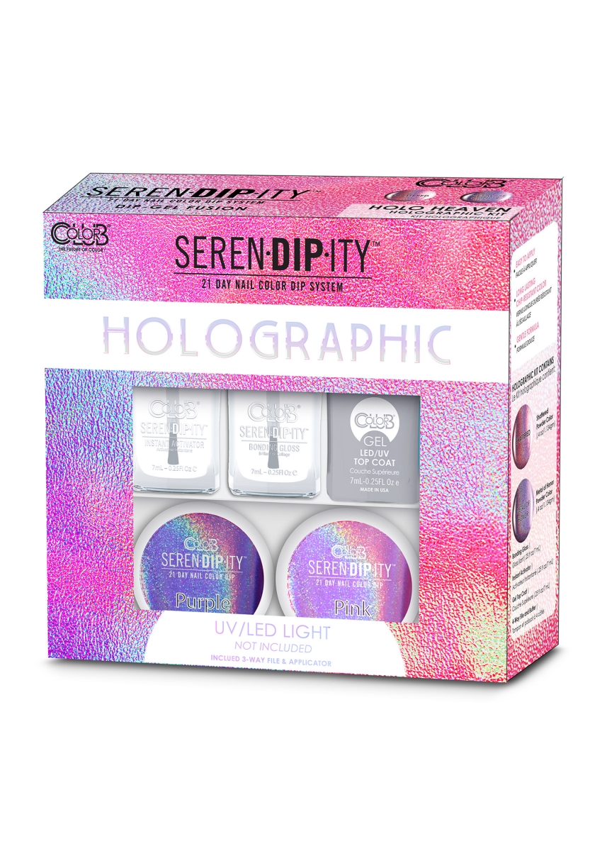Picture of 212 Main 17XKHOLO-HVN Color Club Holographic Dip-Gel Fusion for Nail, Holo Heaven
