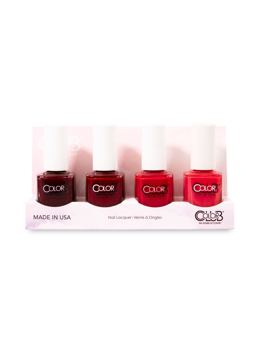 Picture of 212 Main 05KRED-4 Color Club Nail Polish Gift Set&#44; Better Off Red - 4 Piece