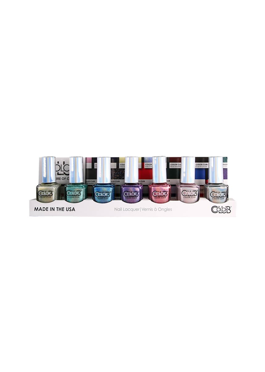 Picture of 212 Main 05KHALO7 Color Club Nail Polish Gift Set&#44; Holographic - 7 Piece