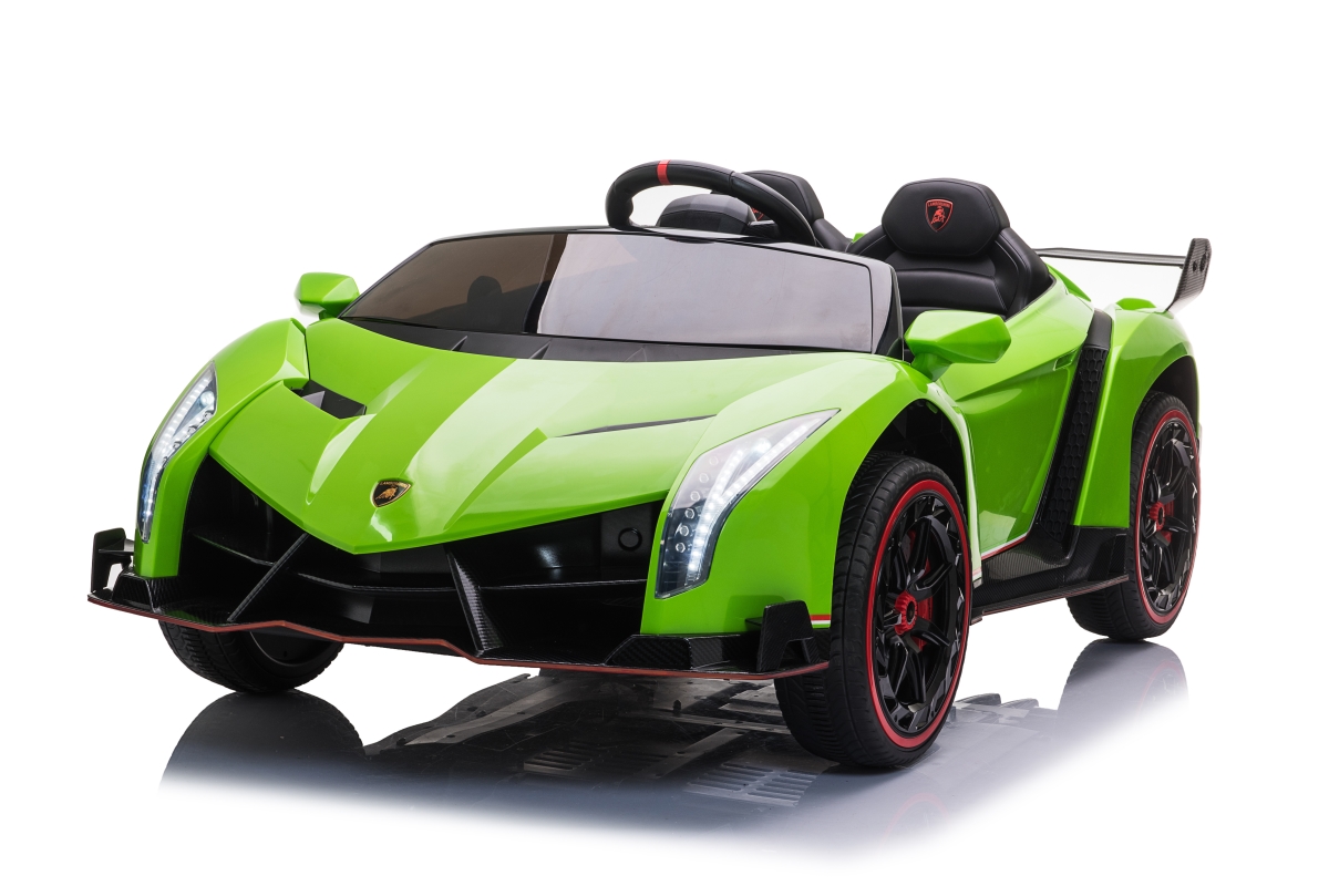 Picture of 212 Main XMX615GREEN 4 x 4 in. 24V Lamborghini Veneno 2 Seater Ride On Toy Car, Green