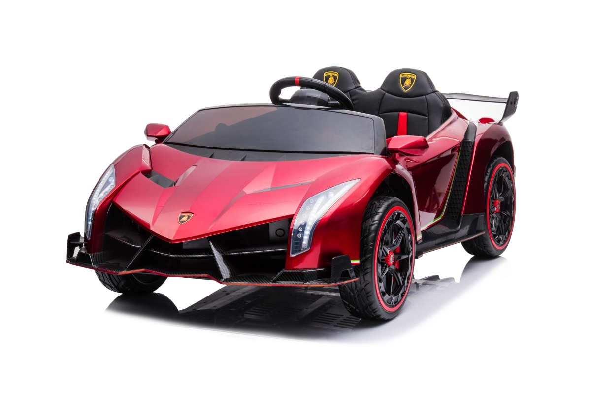 Picture of 212 Main XMX615RED 4 x 4 in. 24V Lamborghini Veneno 2 Seater Ride On Toy Car, Red