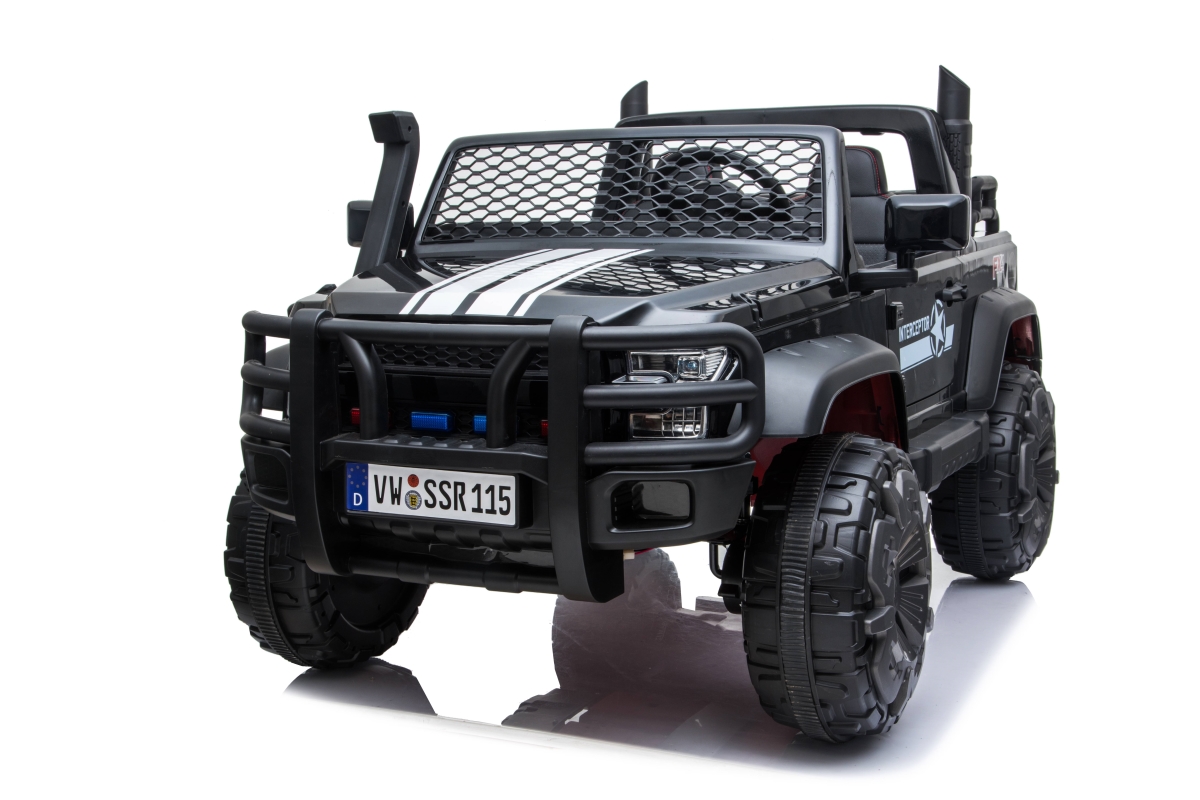 Picture of 212 Main A026BLACK 4 x 4 in. 24V Freddo Pick Up Truck 2 Seater Ride On Toy Car&#44; Black