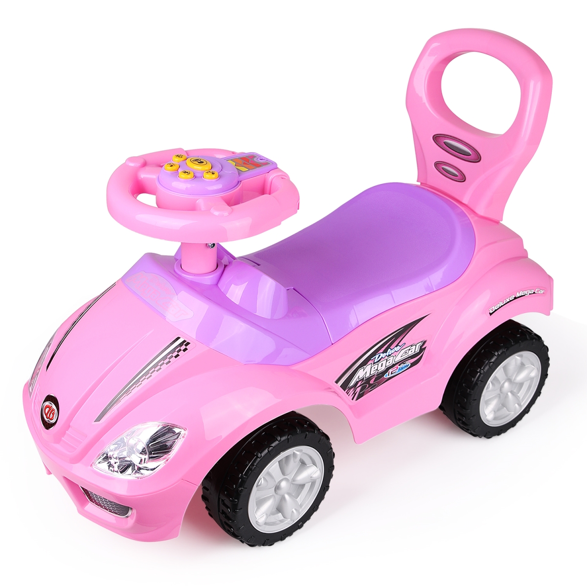 Picture of 212 Main 382APINK Freddo Deluxe Push Ride On Toy Car&#44; Pink