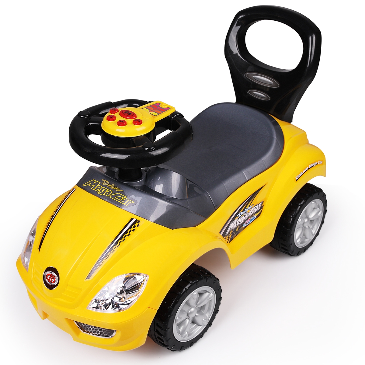 Picture of 212 Main 382AYELLOW Freddo Deluxe Push Ride On Toy Car, Yellow