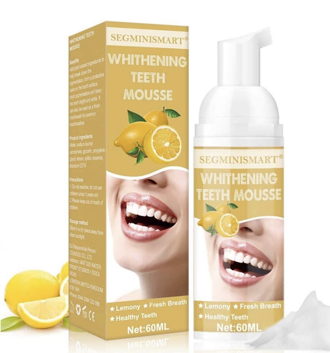 Picture of 212 Main BK3670 Igia Foam Toothpaste&#44; White - Lemon Flavored