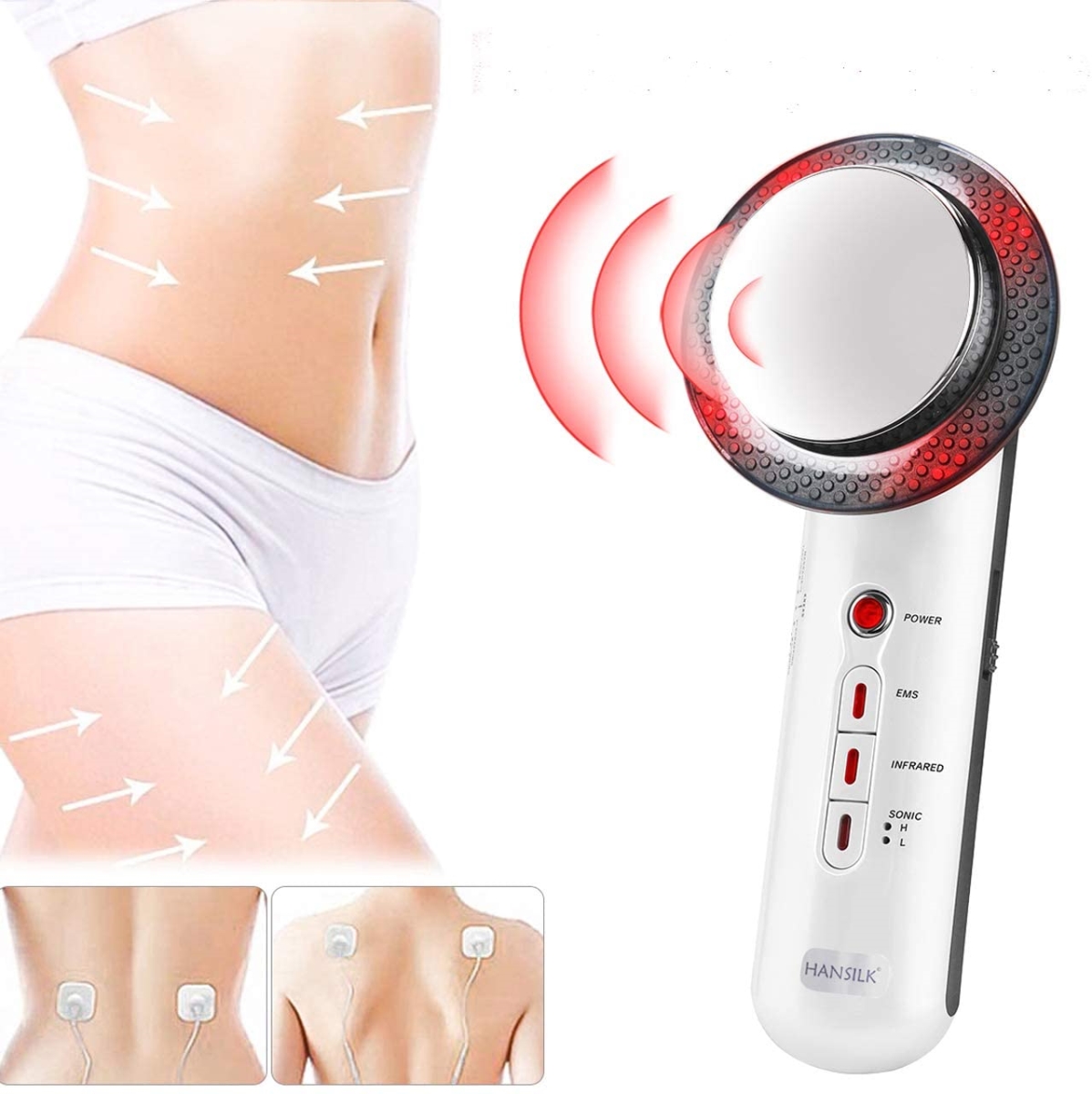 Picture of 212 Main BK3304 Igia UltraSonique 3 in 1 Cavitation Slimming Device with Conductive Gel&#44; White