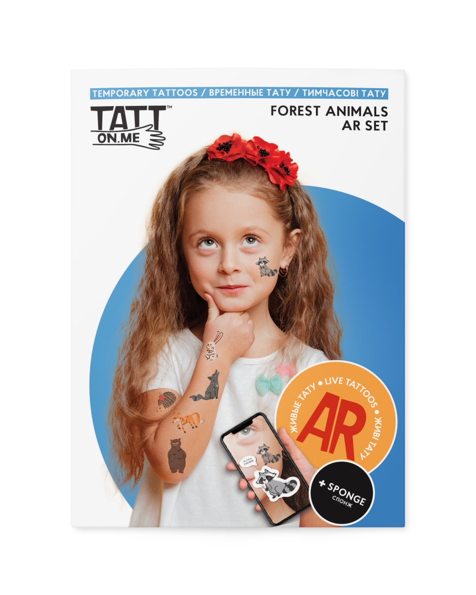 Picture of 212 Main TSAR-Forest Forest Animals Live AR Tattoo Set