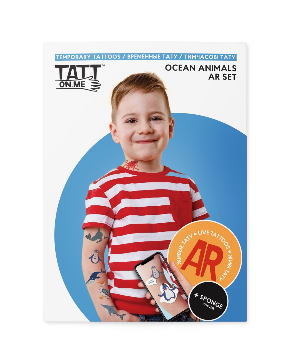 Picture of 212 Main TSAR-Ocean Ocean Animals Live AR Tattoo Set