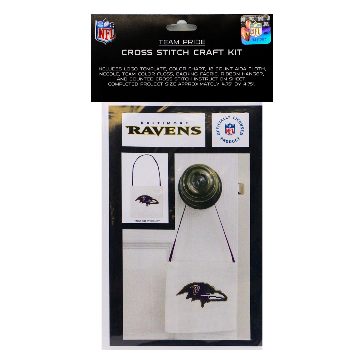 Picture of 212 Main CRCCSBAL NFL Baltimore Ravens Cross Stitch Craft Kit