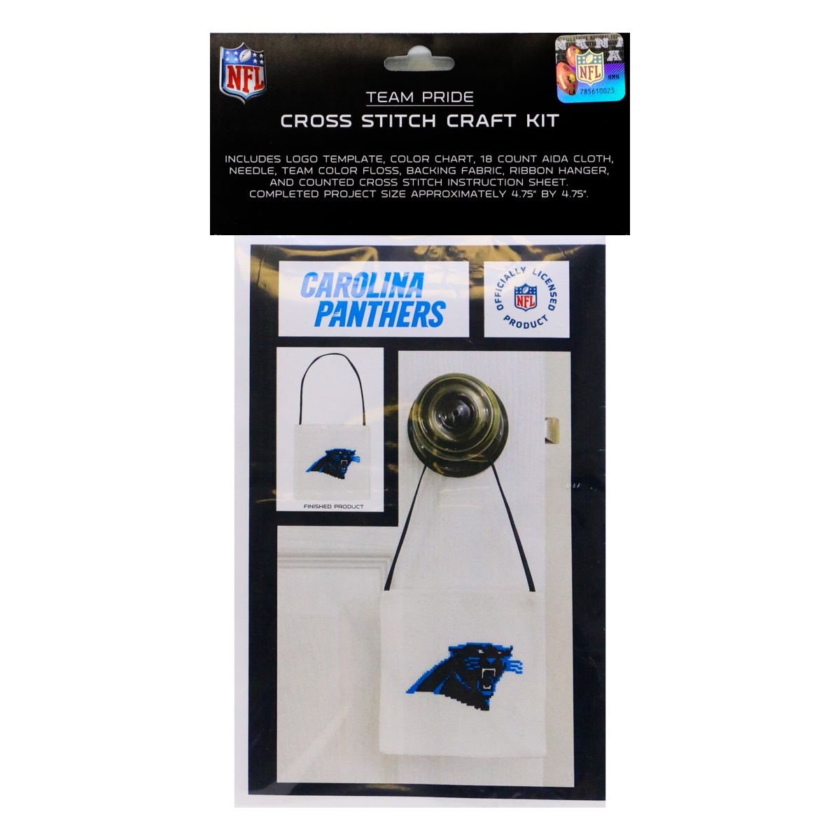 Picture of 212 Main CRCCSCAR NFL Carolina Panthers Cross Stitch Craft Kit