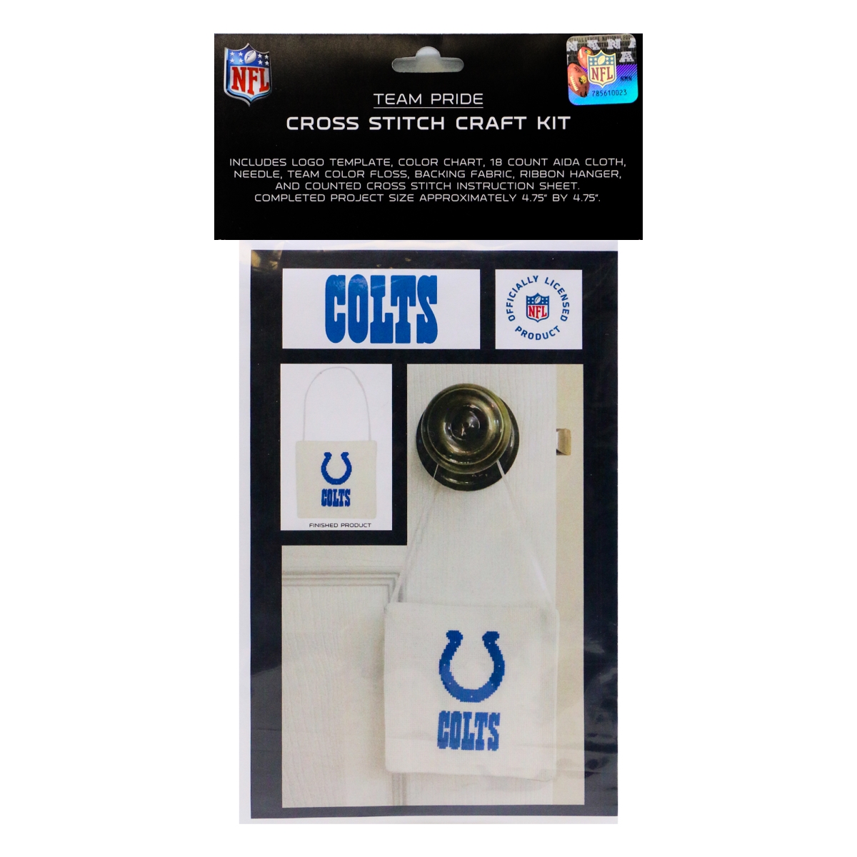 Picture of 212 Main CRCCSIND NFL Indianapolis Colts Cross Stitch Craft Kit