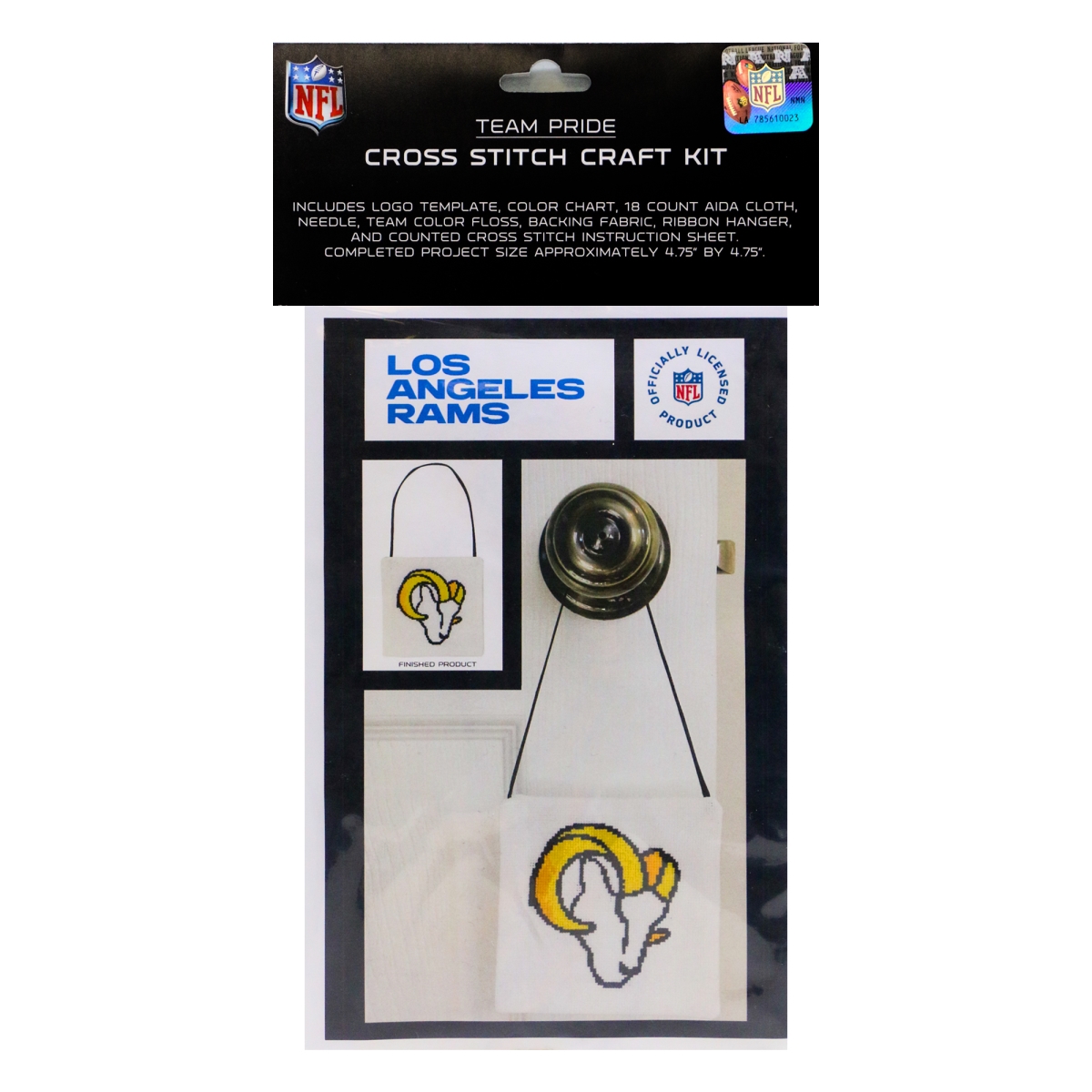 Picture of 212 Main CRCCSLAR NFL Los Angeles Rams Cross Stitch Craft Kit