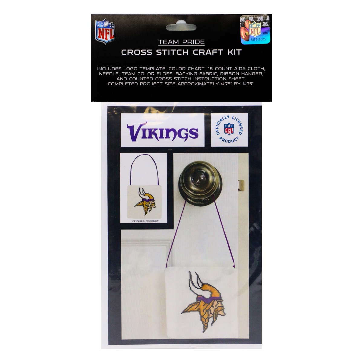 Picture of 212 Main CRCCSMIN NFL Minnesota Vikings Cross Stitch Craft Kit