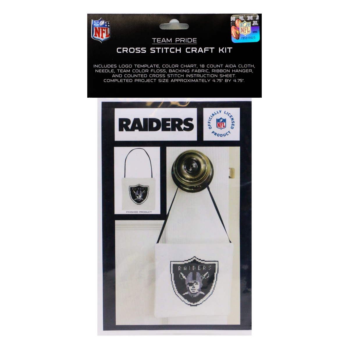 Picture of 212 Main CRCCSLVR NFL Las Vegas Raiders Cross Stitch Craft Kit