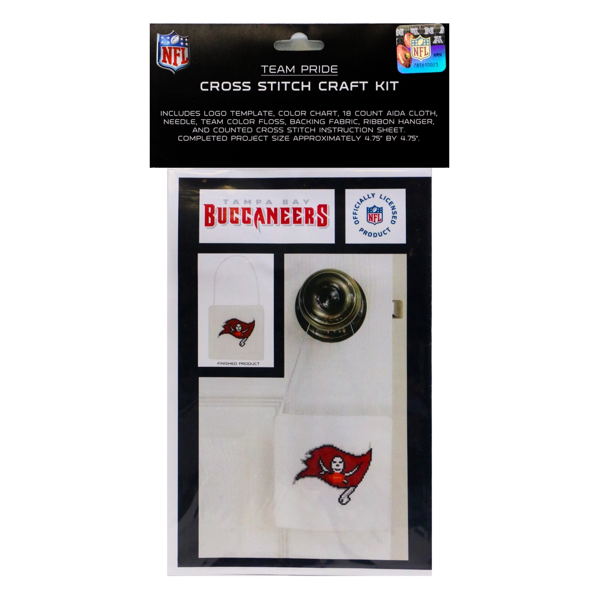 Picture of 212 Main CRCCSTBB NFL Tampa Bay Buccaneers Cross Stitch Craft Kit