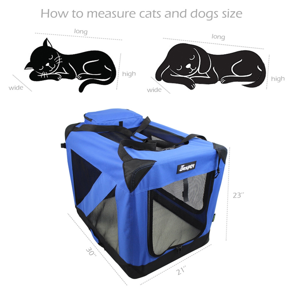 Picture of 212 Main PSC-30BL Soft Dog Crate, Royal Blue