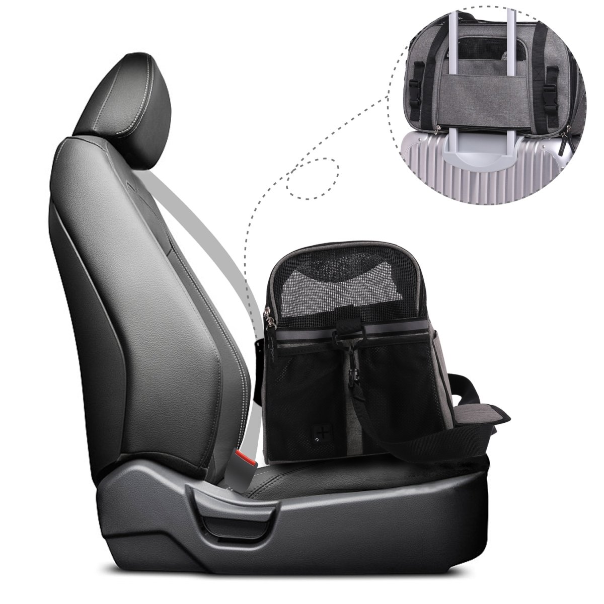 Picture of 212 Main PBC-8643SG Soft Pet Carrier, Smoke Gray