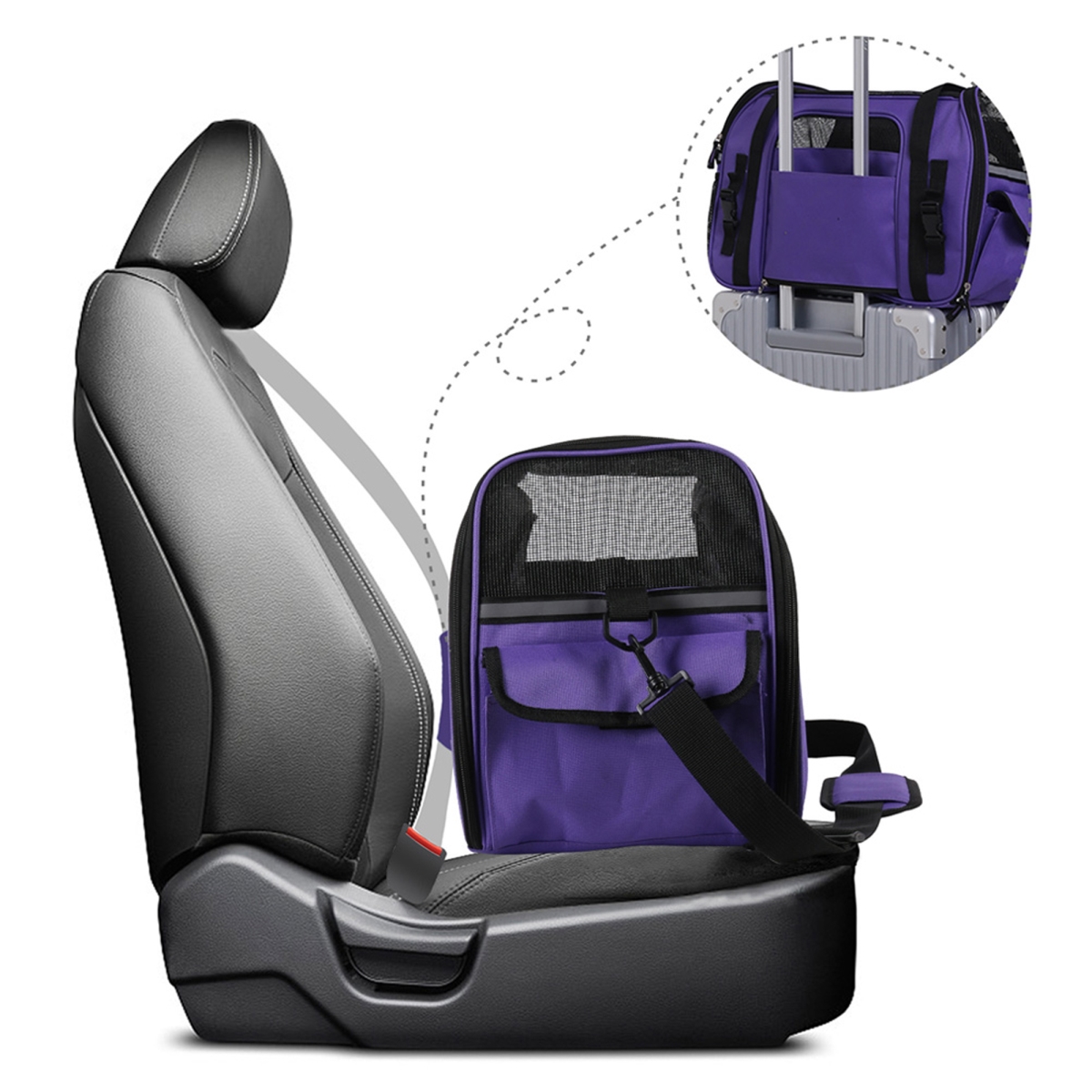 Picture of 212 Main PBC-8643PP Soft Pet Carrier, Purple