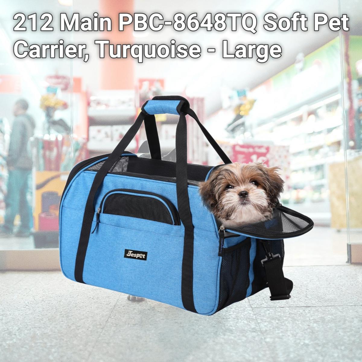 Picture of 212 Main PBC-8648TQ Soft Pet Carrier, Turquoise - Large