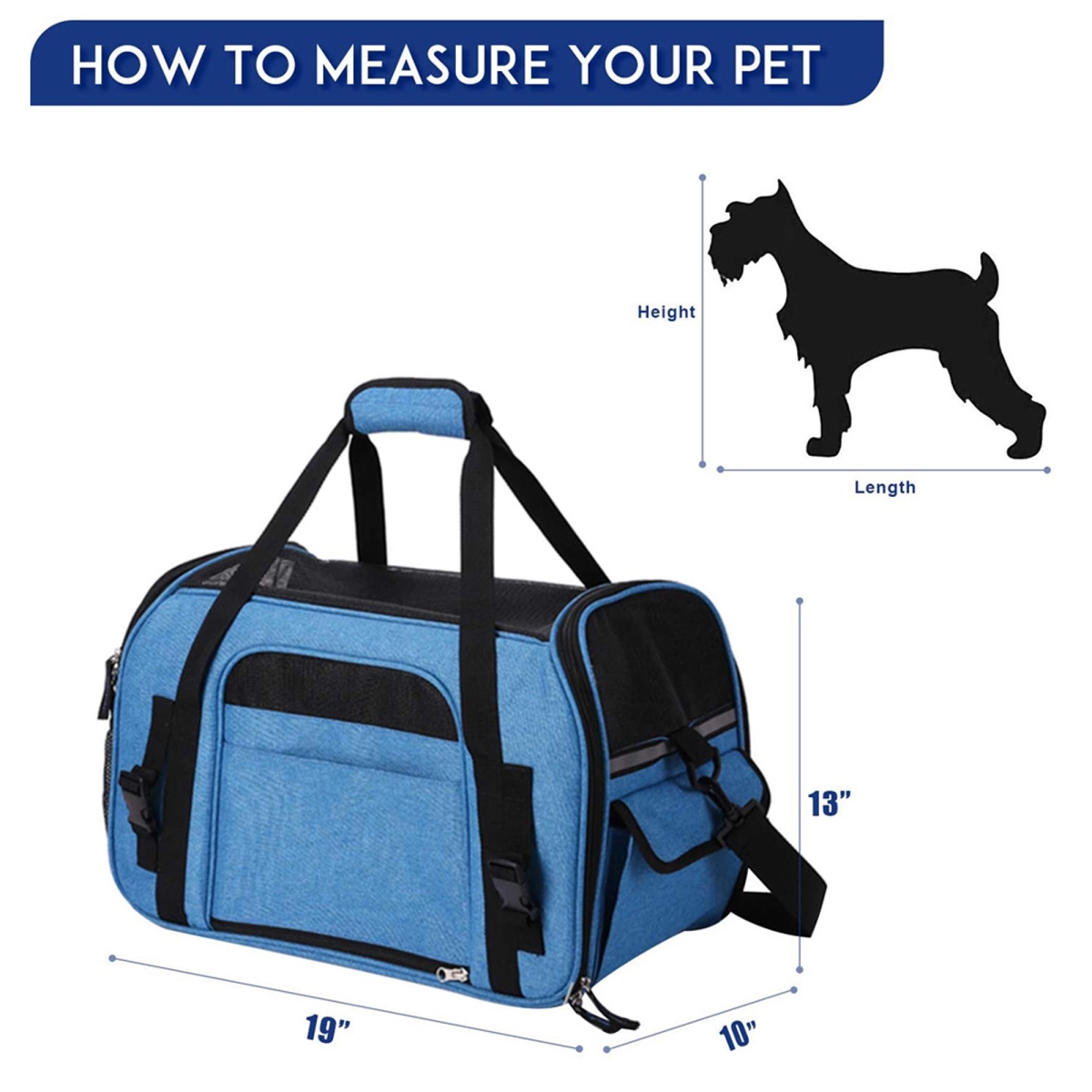 Picture of 212 Main PBC-8648TQ Soft Pet Carrier, Turquoise - Large