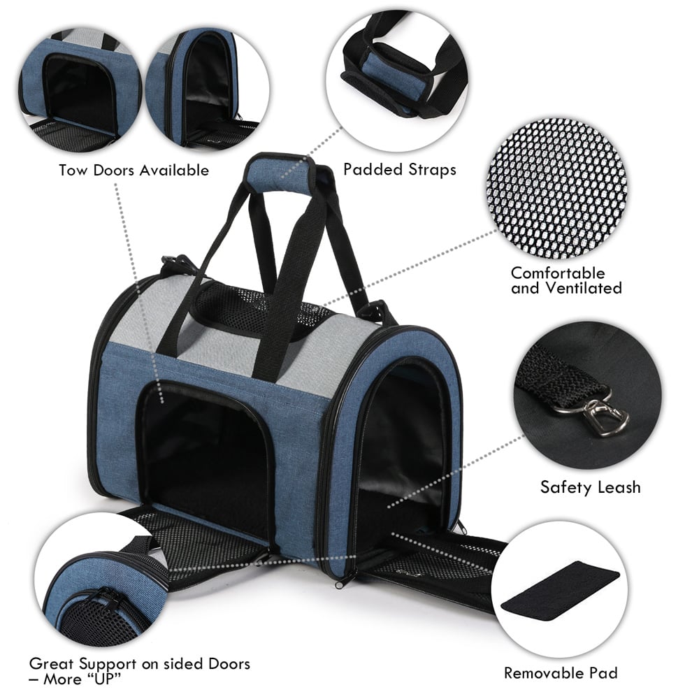 Picture of 212 Main PBC-4716BG Pet Sport Carrier, Dark Blue