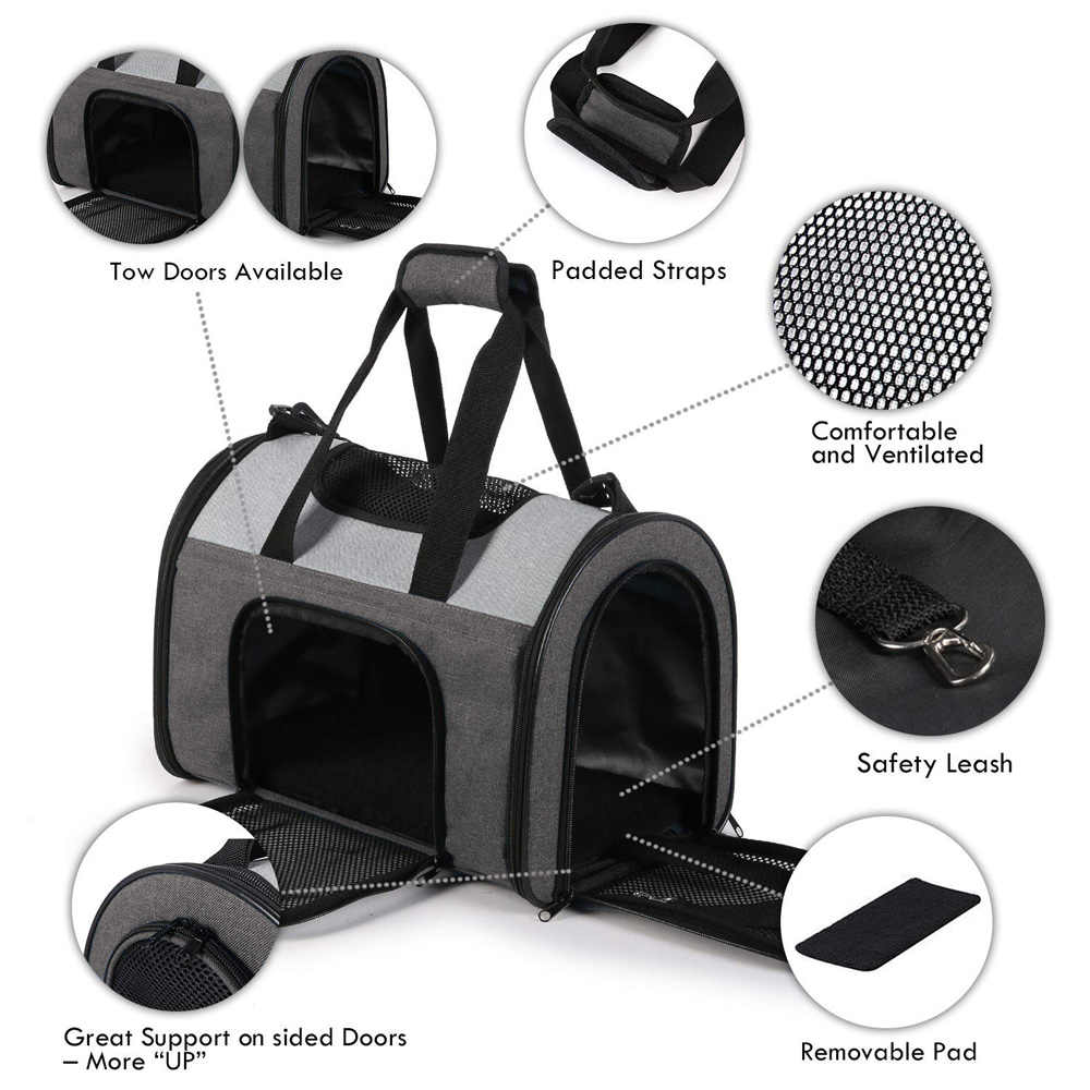 Picture of 212 Main PBC-4716SG Pet Sport Carrier, Smoke Gray