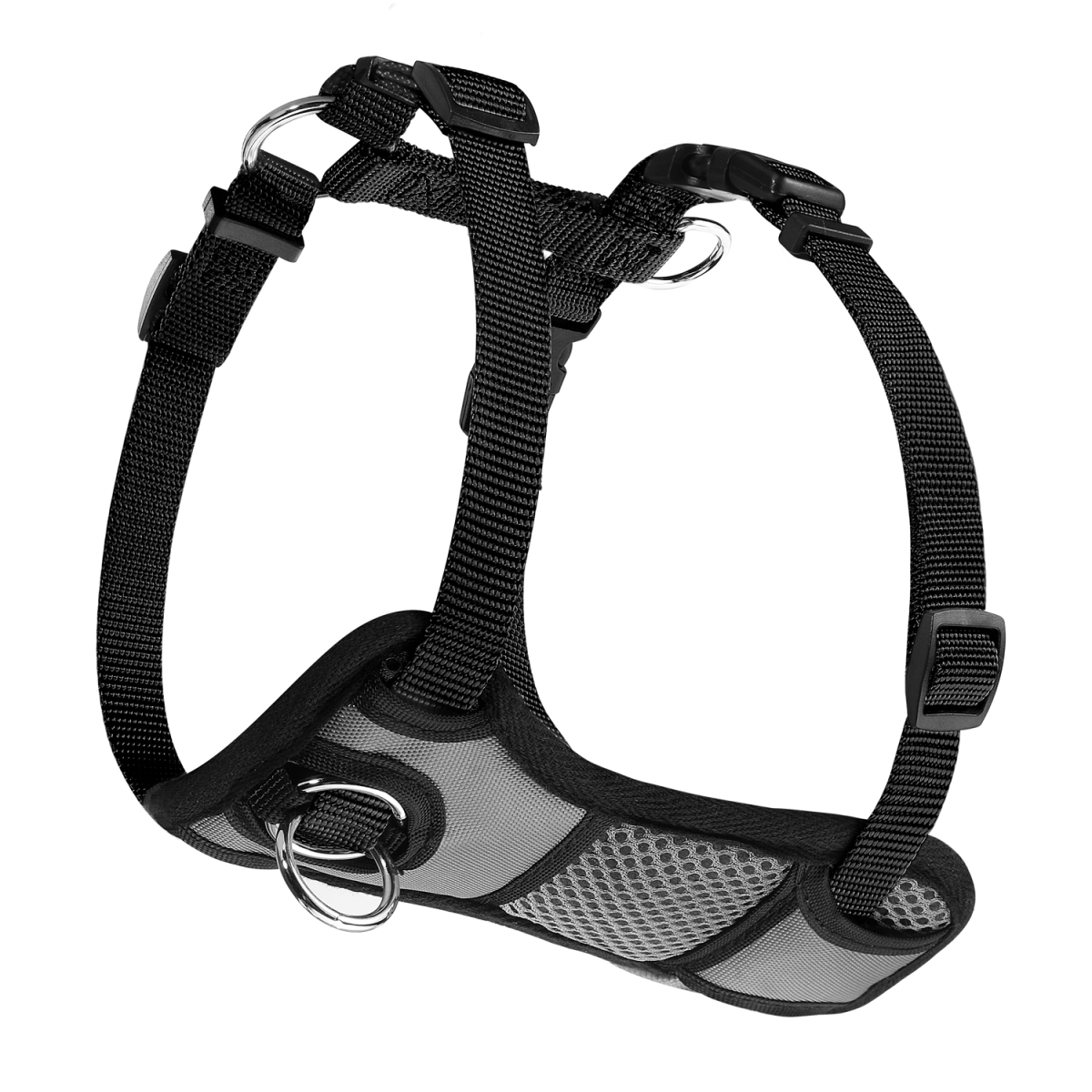 Picture of 212 Main SBB1024-BK16 Padded Front Dog Harness&#44; Black - Size 16 - 22 in.