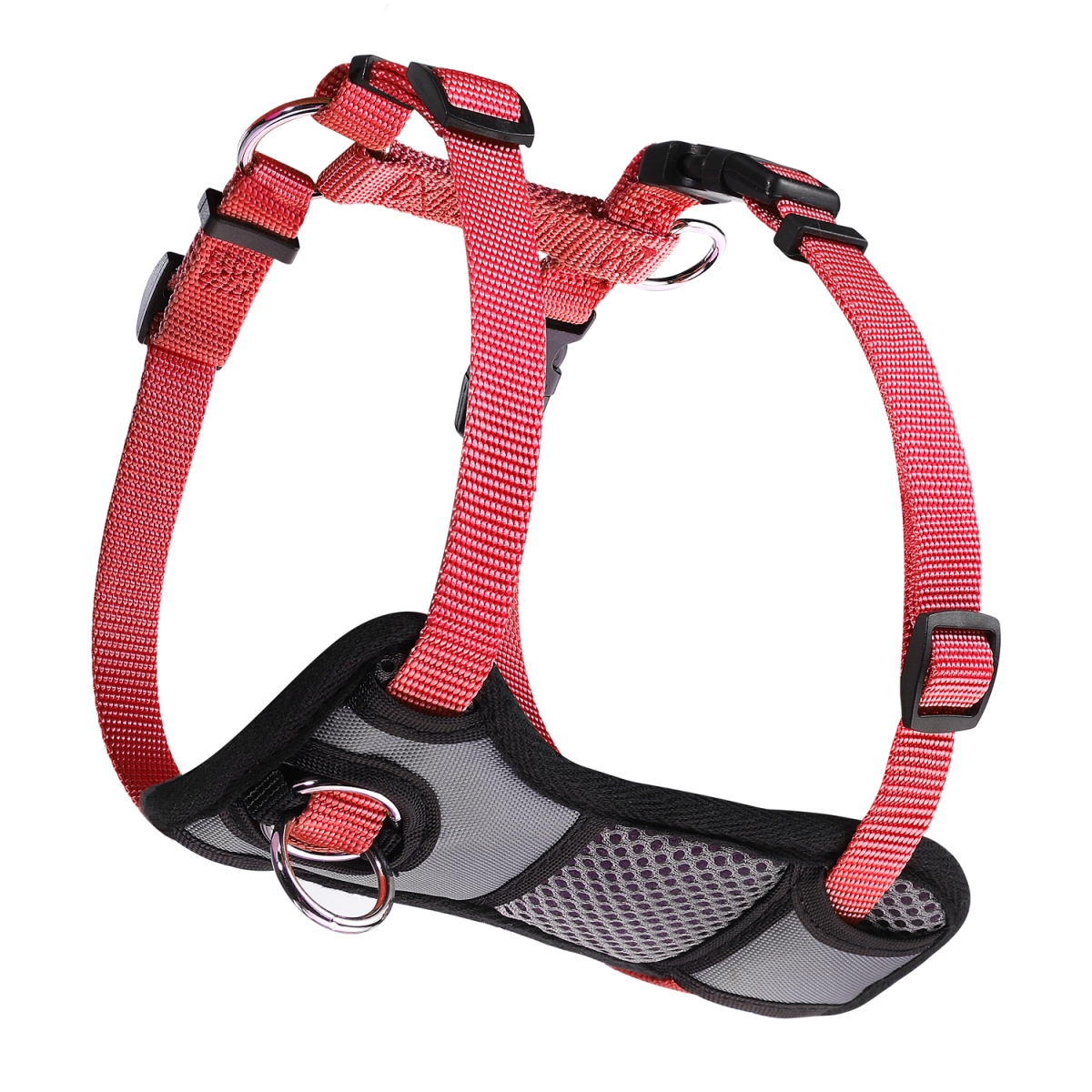 Picture of 212 Main SBB1024-RED16 Padded Front Dog Harness&#44; Red - Size 16 - 22 in.