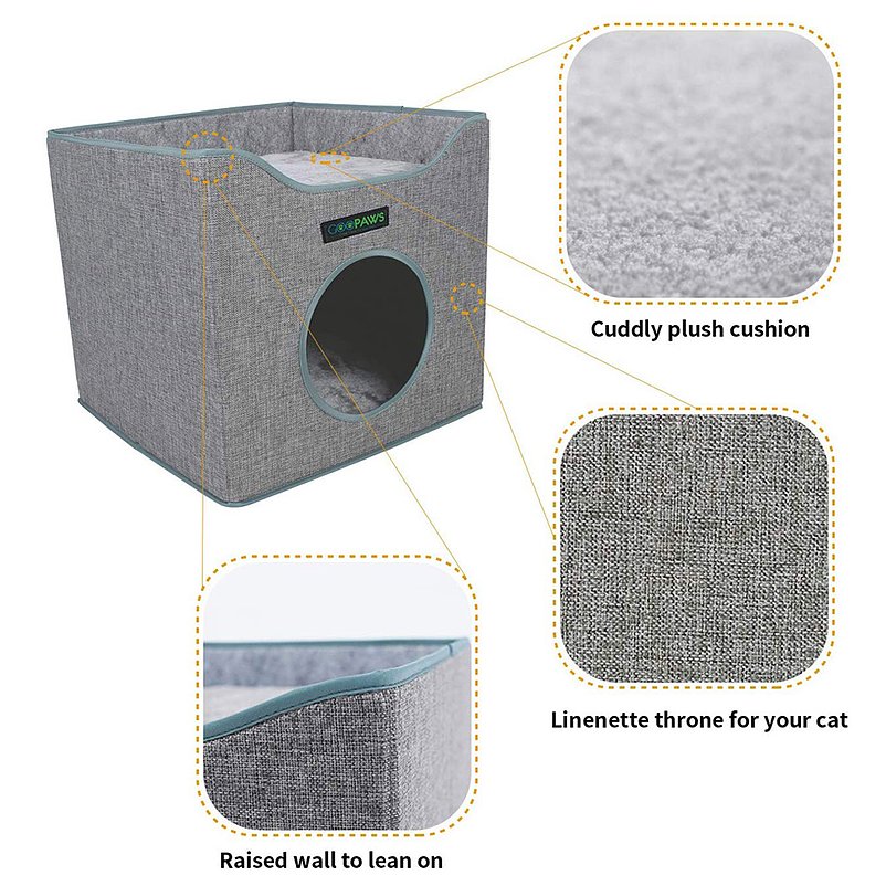 Picture of 212 Main CCD-3915SG 15.5 in. Cat Condo, Smoke Gray