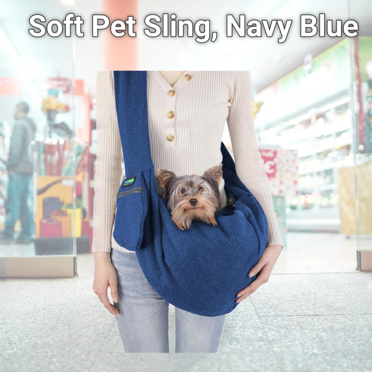 Picture of 212 Main PBC-3428NB Soft Pet Sling, Navy Blue