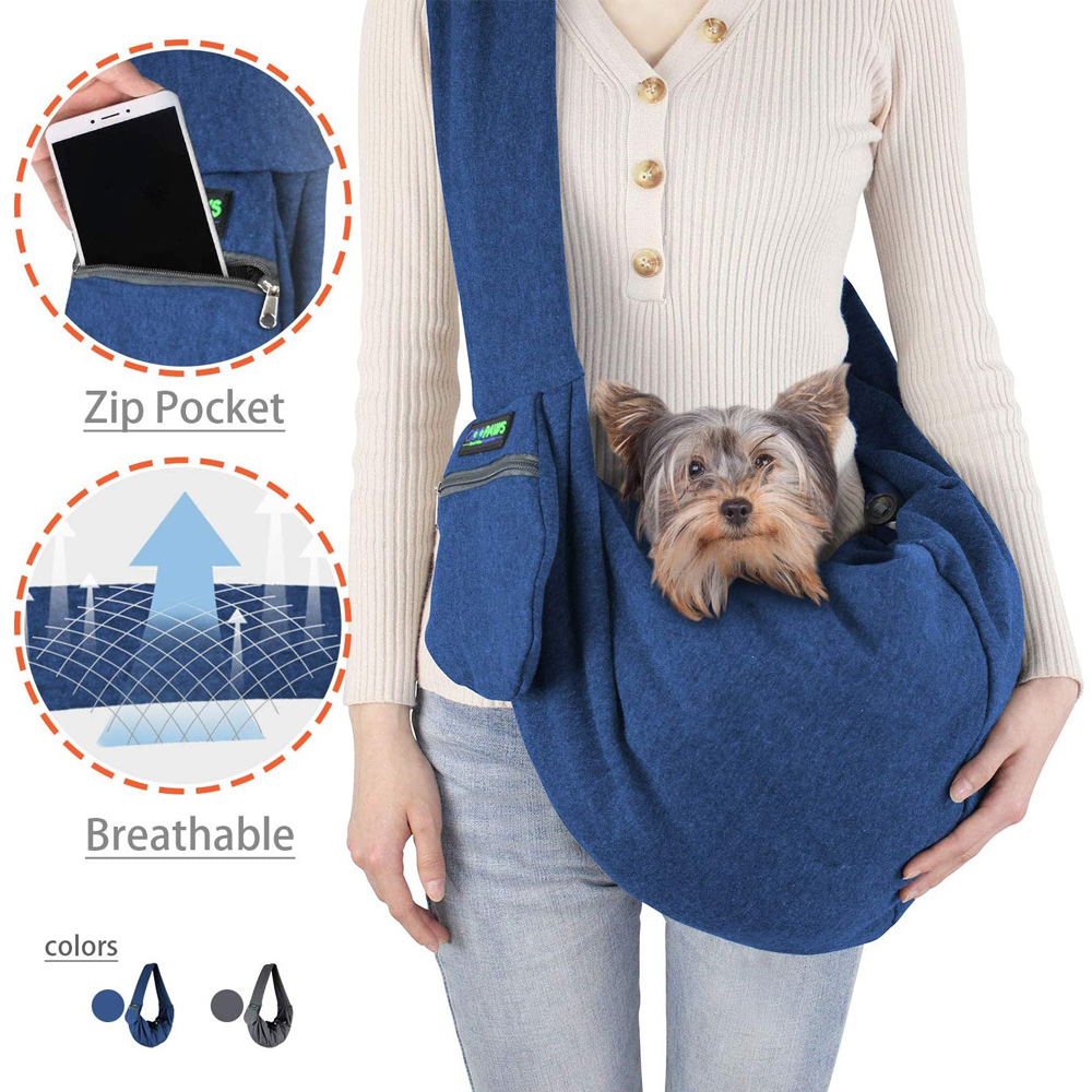 Picture of 212 Main PBC-3428NB Soft Pet Sling, Navy Blue