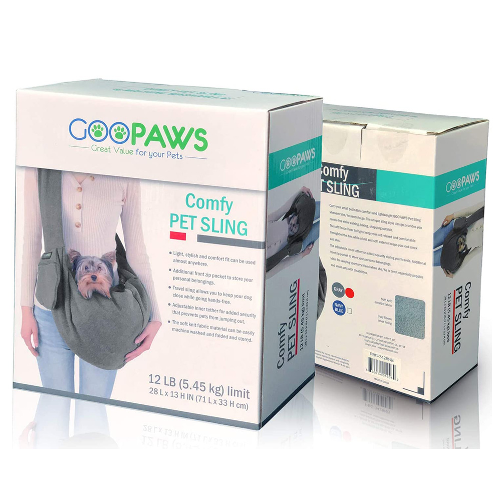 Picture of 212 Main PBC-3428GR Soft Pet Sling, Smoke Gary