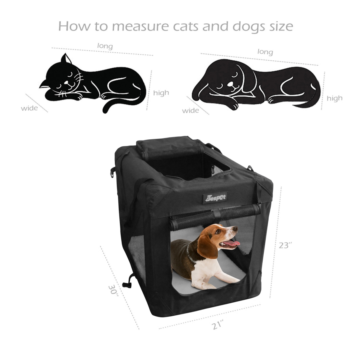Picture of 212 Main PSC-30BK Soft Dog Crate, Black