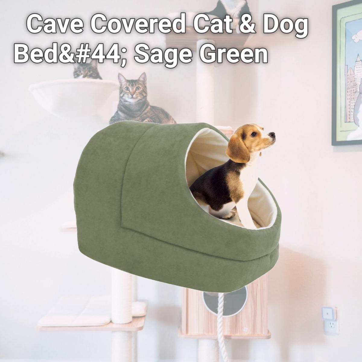 Picture of 212 Main CCP-1814SG Cave Covered Cat & Dog Bed&#44; Sage Green
