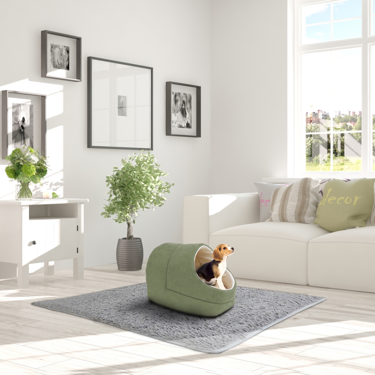 Picture of 212 Main CCP-1814SG Cave Covered Cat & Dog Bed&#44; Sage Green