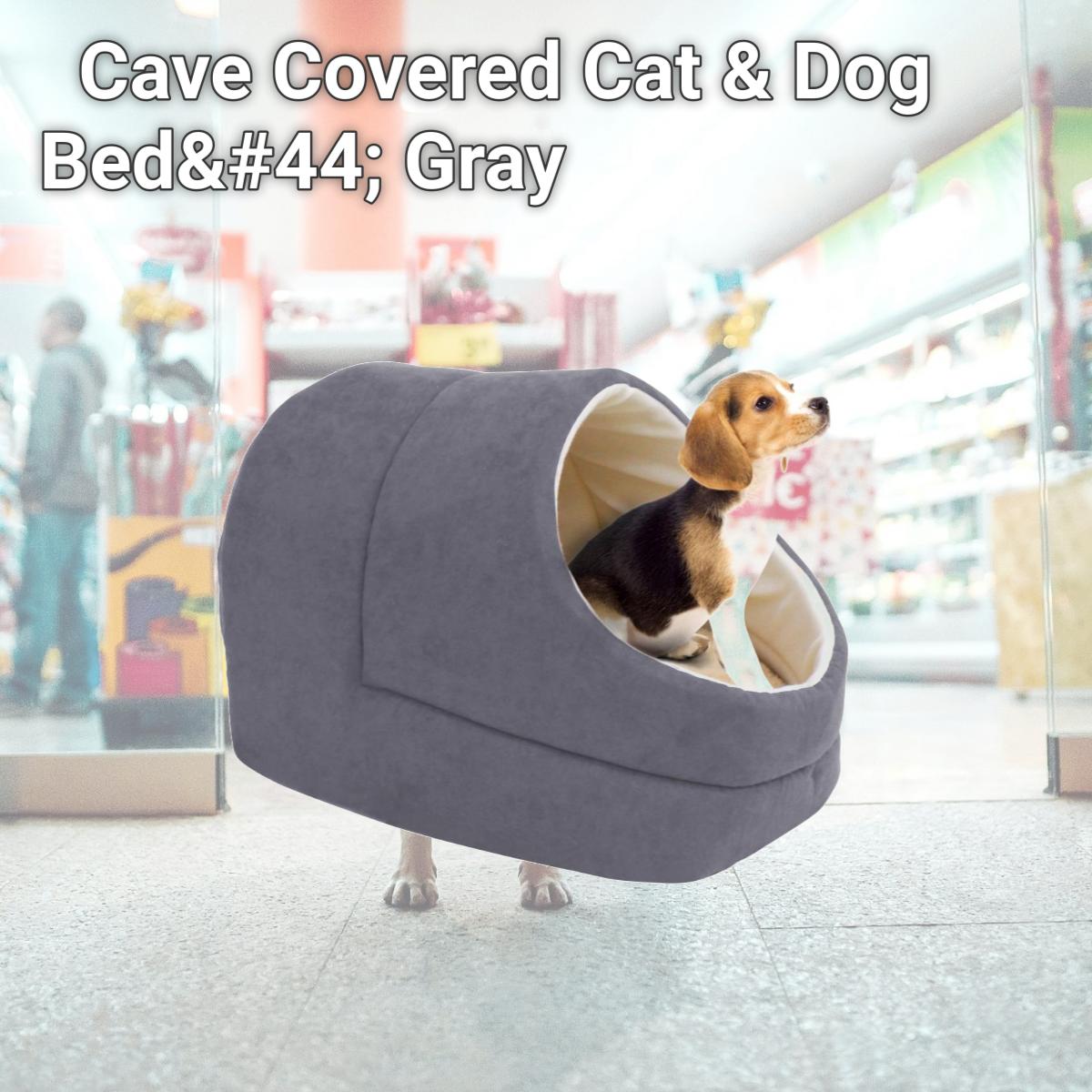 Picture of 212 Main CCP-1814GR Cave Covered Cat & Dog Bed&#44; Gray