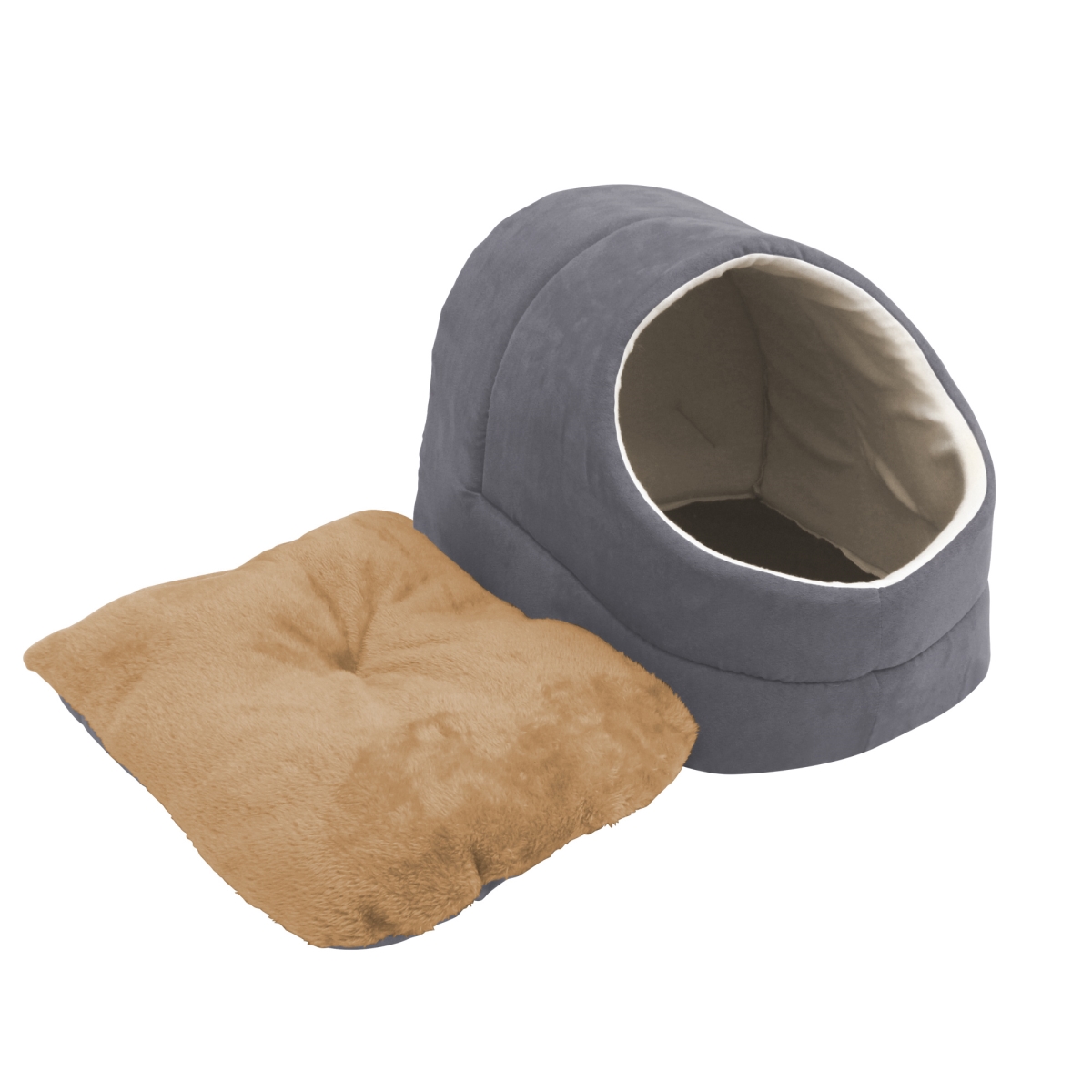 Picture of 212 Main CCP-1814GR Cave Covered Cat & Dog Bed&#44; Gray