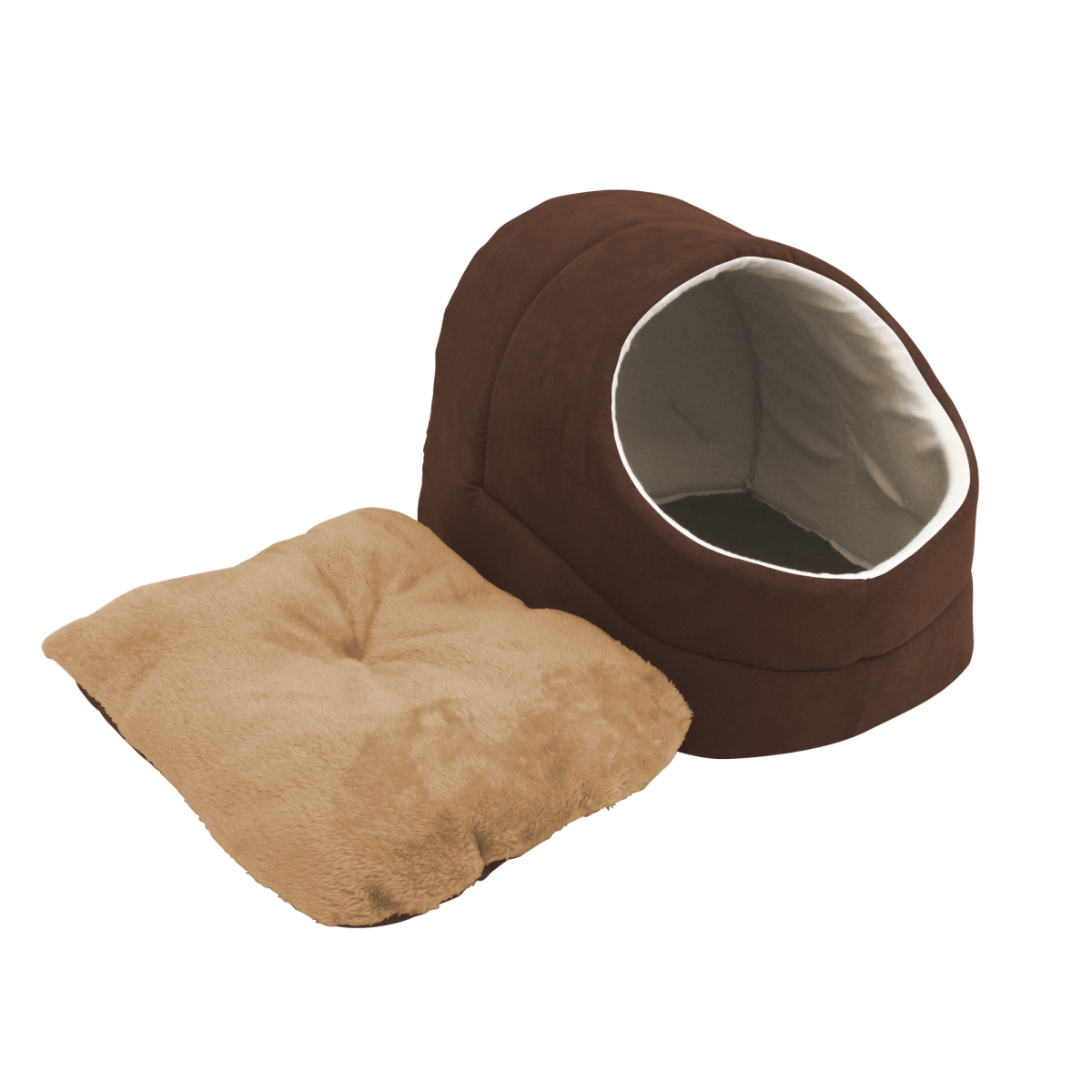 Picture of 212 Main CCP-1814CF Cave Covered Cat & Dog Bed&#44; Brown