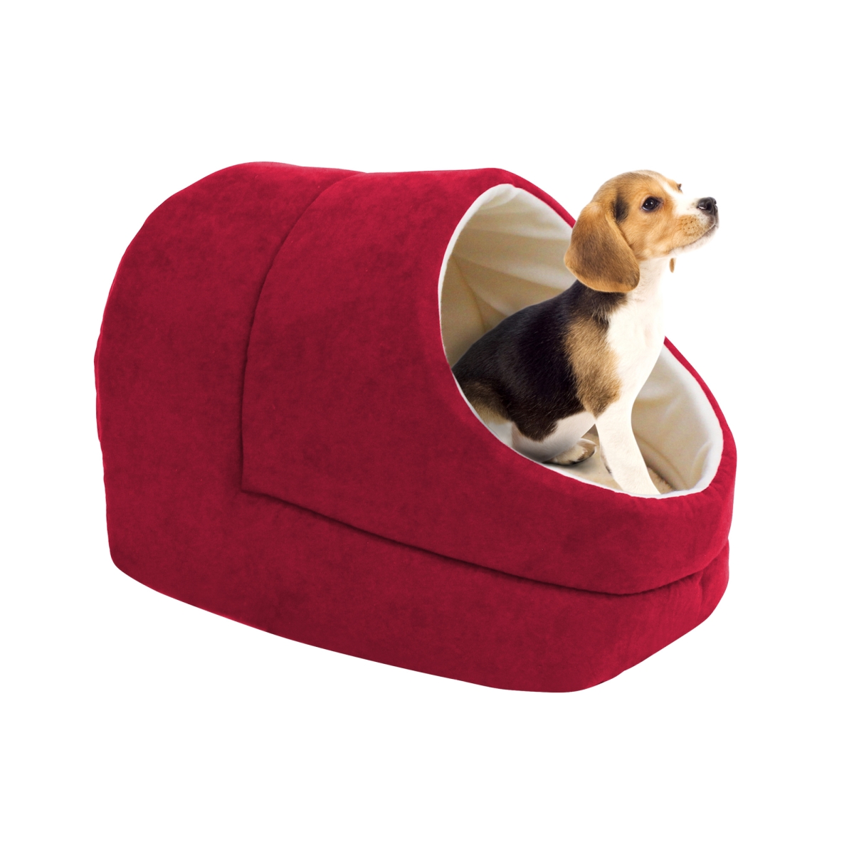 Picture of 212 Main CCP-1814BUD Cave Covered Cat & Dog Bed&#44; Burgundy
