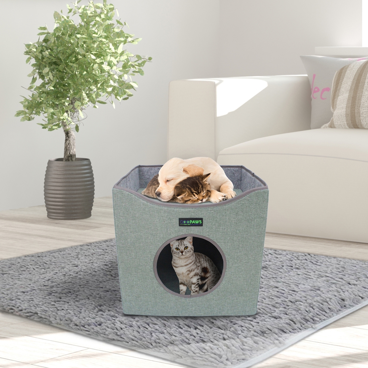 Picture of 212 Main CCD-3915GN 15.5 in. Cat Condo, Sage Green