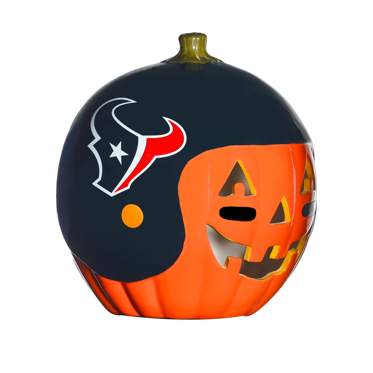 Picture of 212 Main CERPMHOU 10 in. NFL Houston Texans Ceramic Pumpkin Helmet