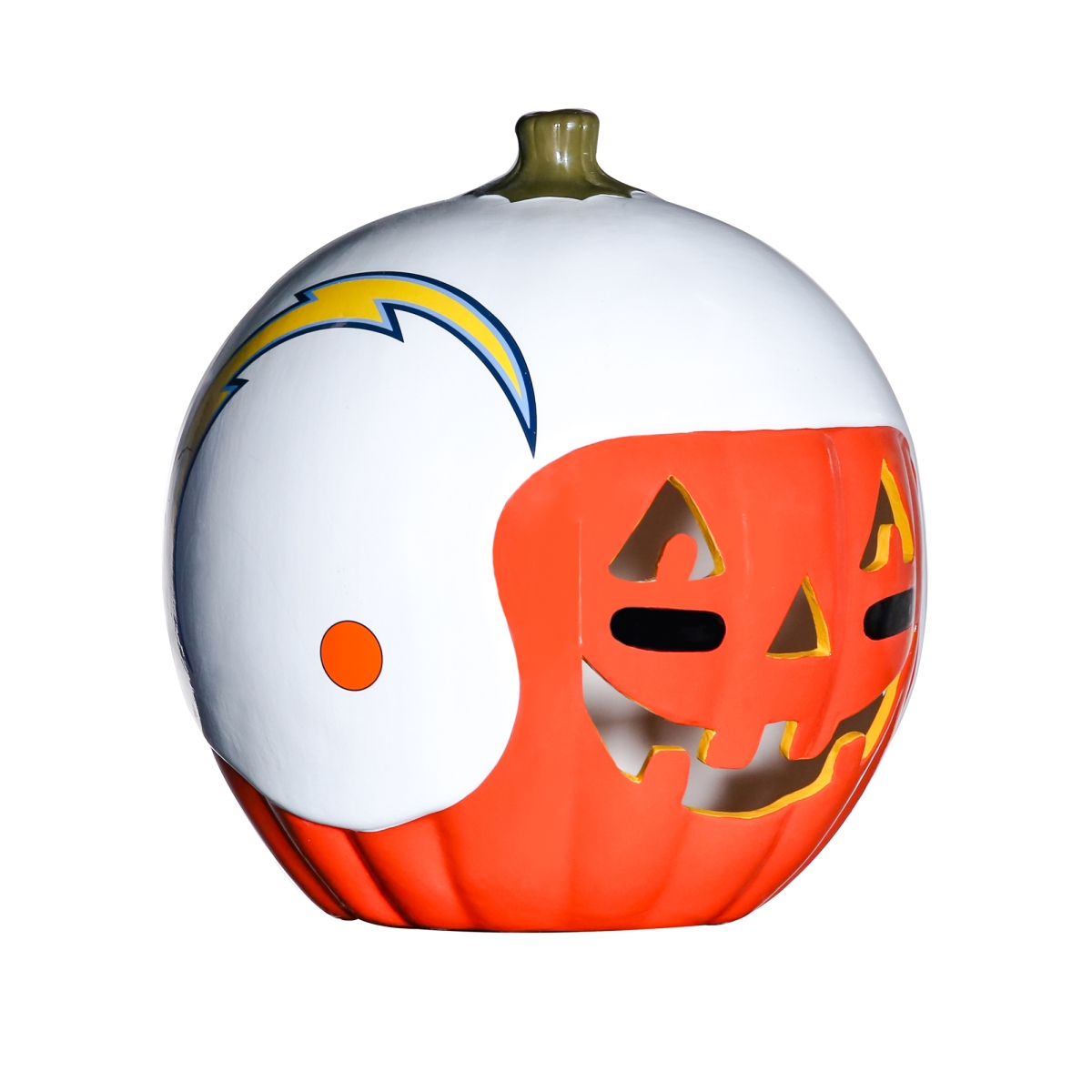 Picture of 212 Main CERPMLAC 10 in. NFL Los Angeles Chargers Ceramic Pumpkin Helmet