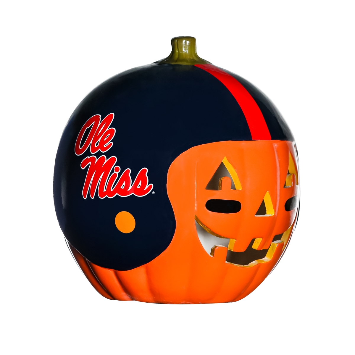 Picture of 212 Main CERPMMS 10 in. NCAA Mississippi Ole Miss Ceramic Pumpkin Helmet