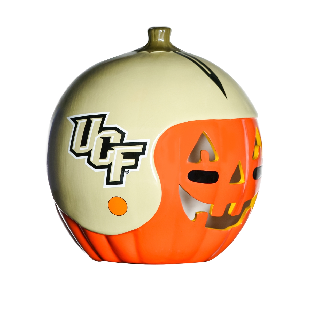 Picture of 212 Main CERPMUCF 10 in. NCAA Central Florida Knights Ceramic Pumpkin Helmet