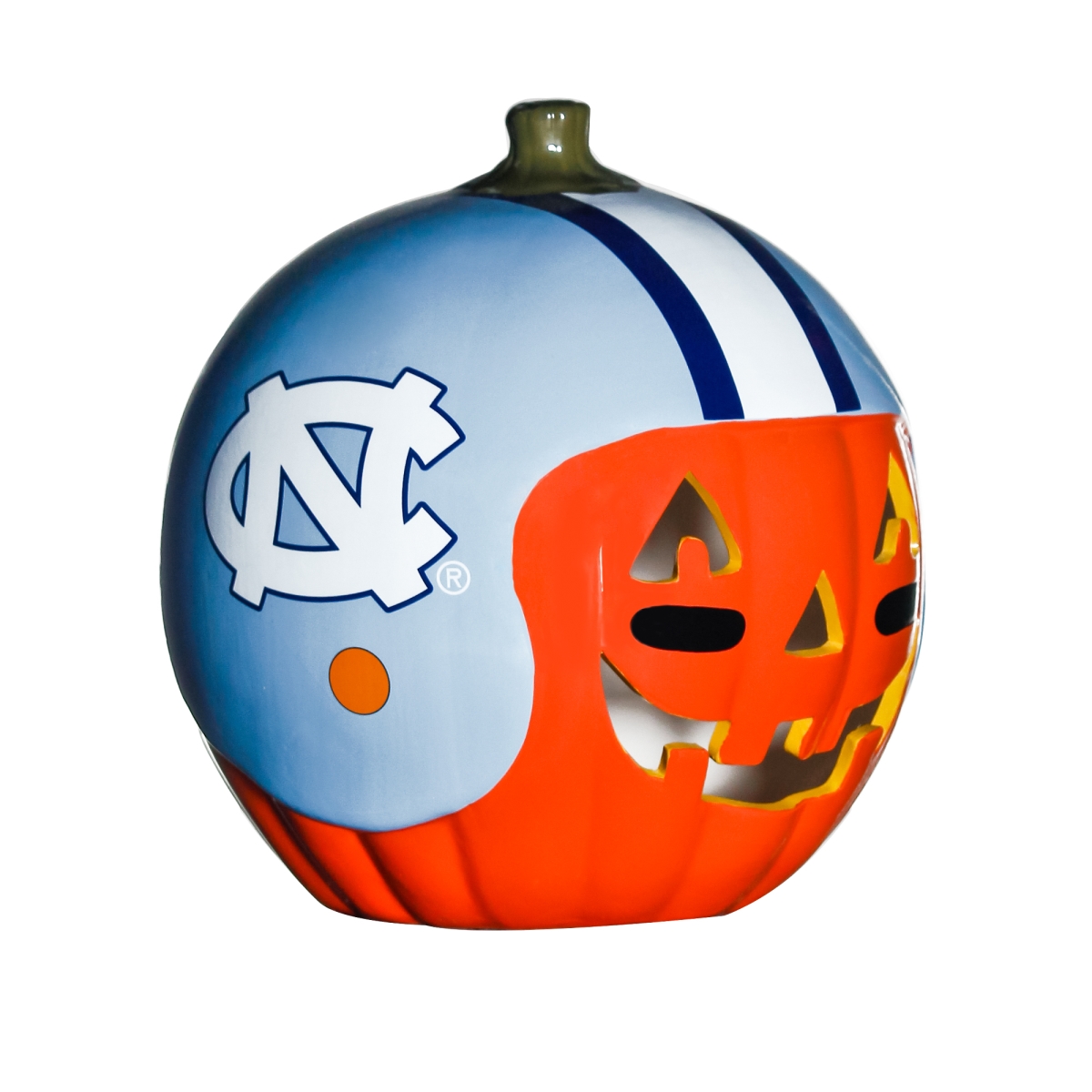Picture of 212 Main CERPMUNC 10 in. NCAA North Carolina Tar Heels Ceramic Pumpkin Helmet