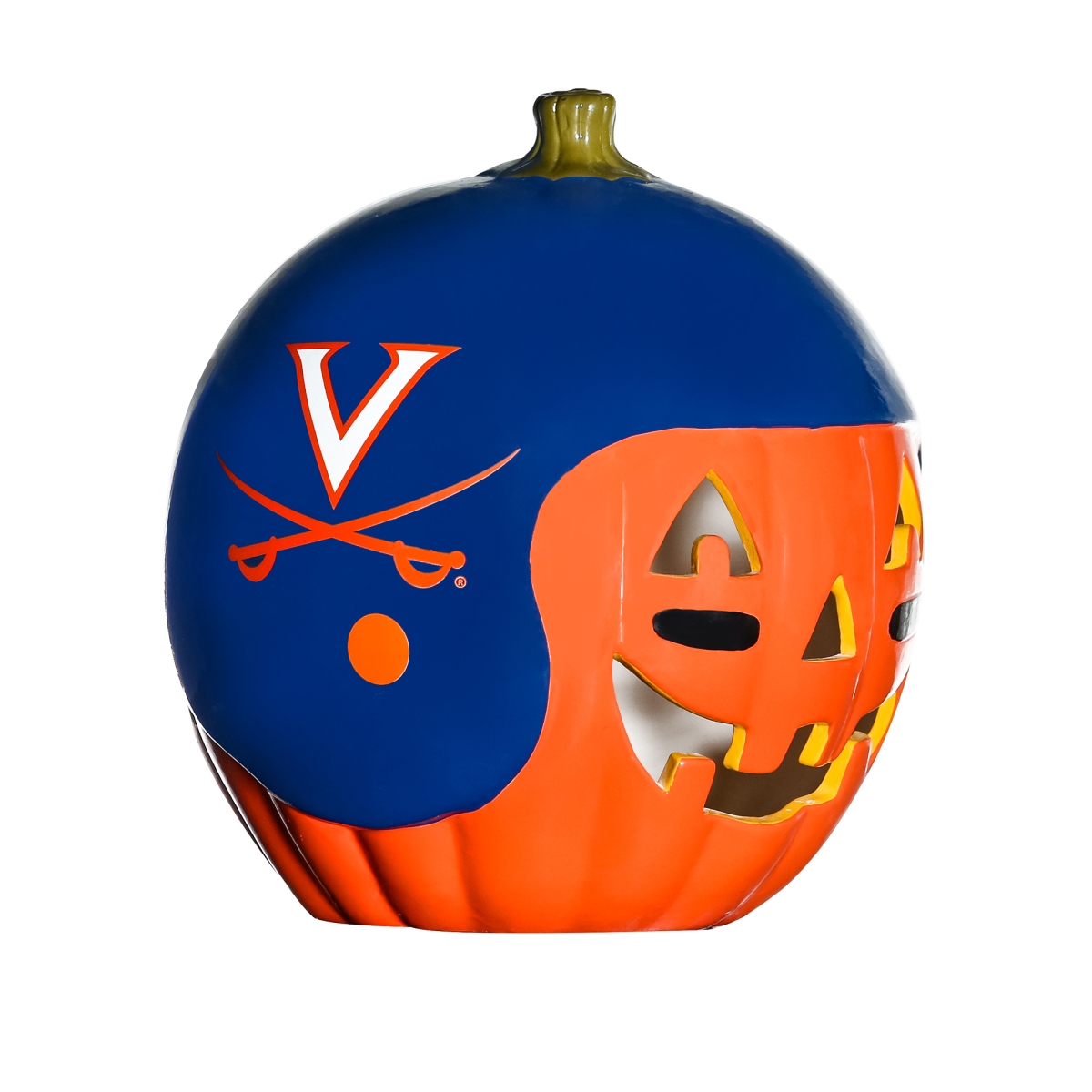 Picture of 212 Main CERPMUVA 10 in. NCAA Virginia Cavaliers Ceramic Pumpkin Helmet