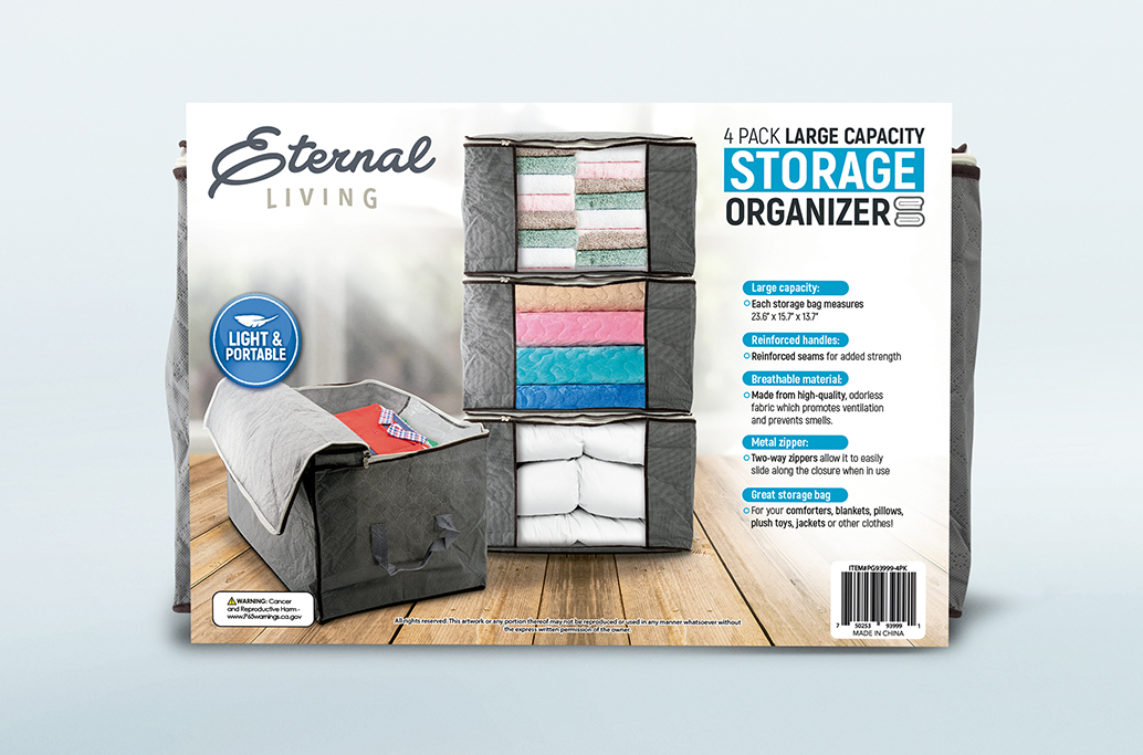 Picture of 212 Main PG93999-4pk Large Capacity Storage Box, Pack of 4
