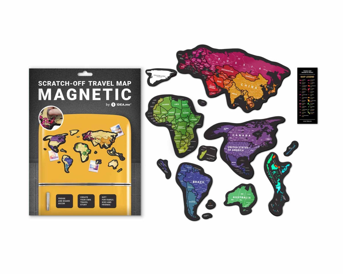 Picture of Odash TRVLMP-MG Magnetic World Travel Map