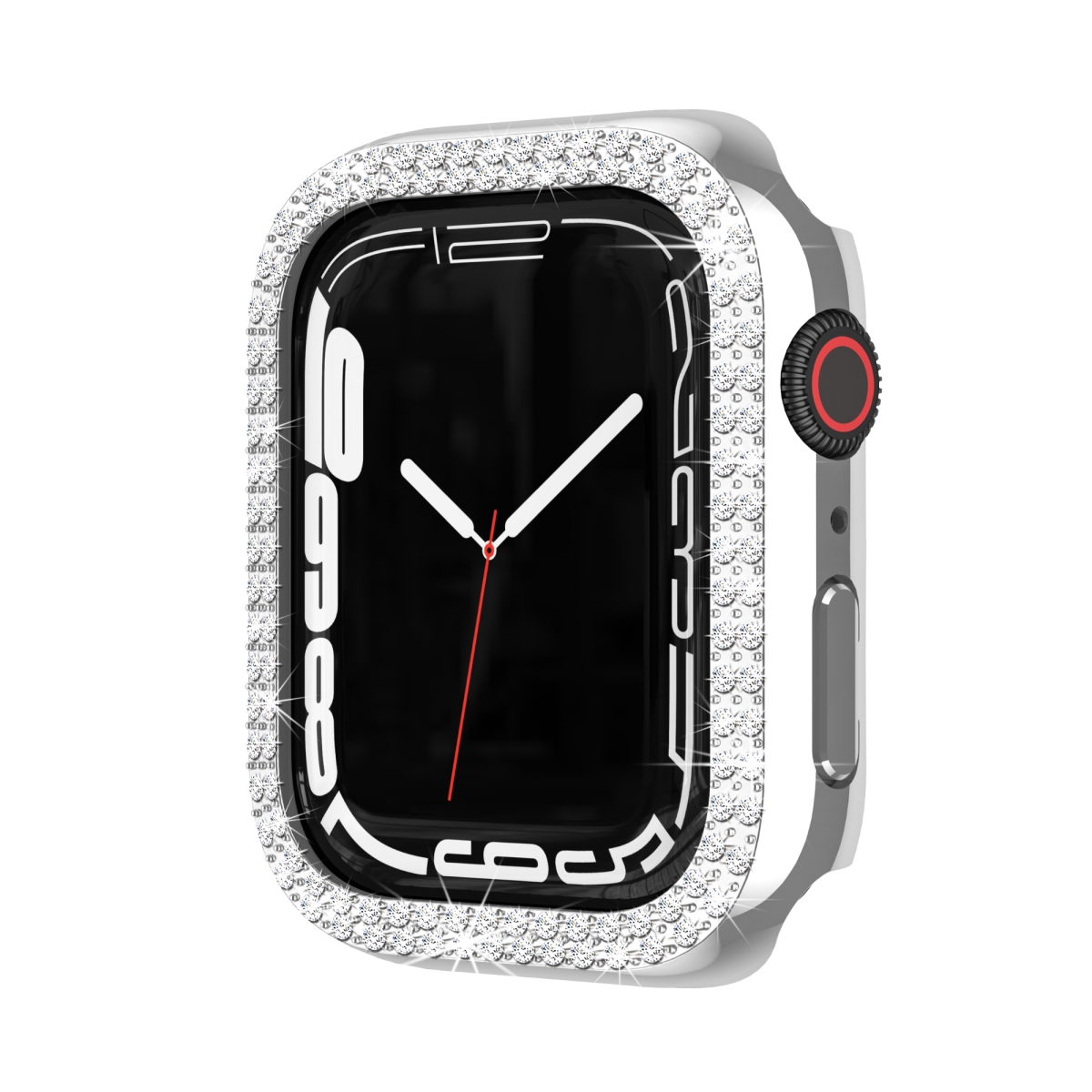 Picture of Odash SD18CV-SLV-38 Bling Bumper Case with Screen Protector for 38mm Apple Watch Series 3 - Silver